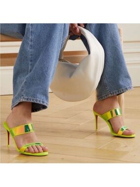 Christian Louboutin Just Loubi PVC
85mm mule heels RETAIL 745